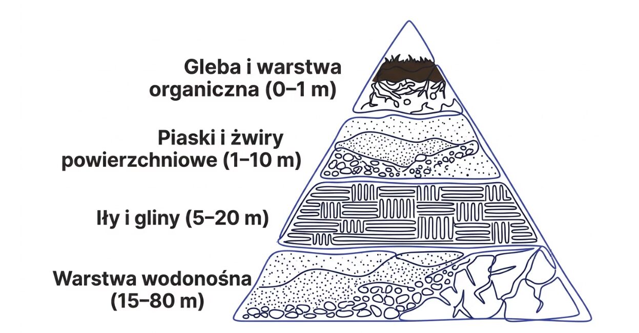 Jak działa studnia głębinowa - warstwy geologiczne