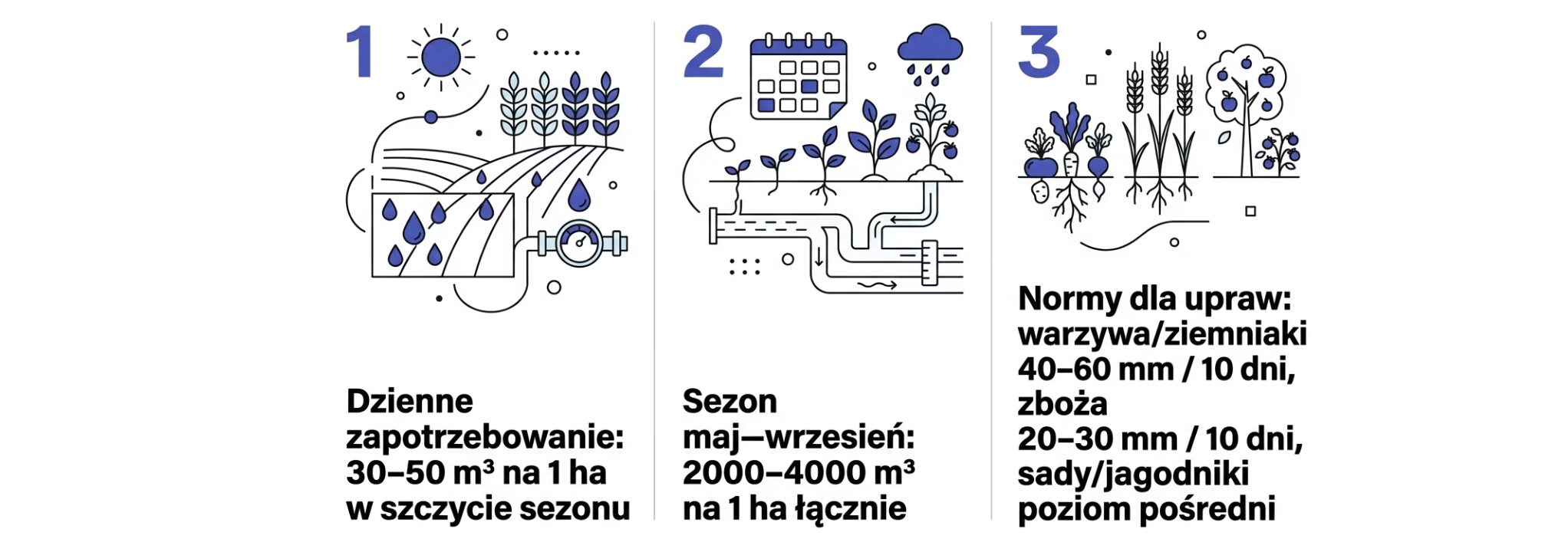 Studnia dla rolnictwa. Nawadnianie upraw ze studni głębinowej