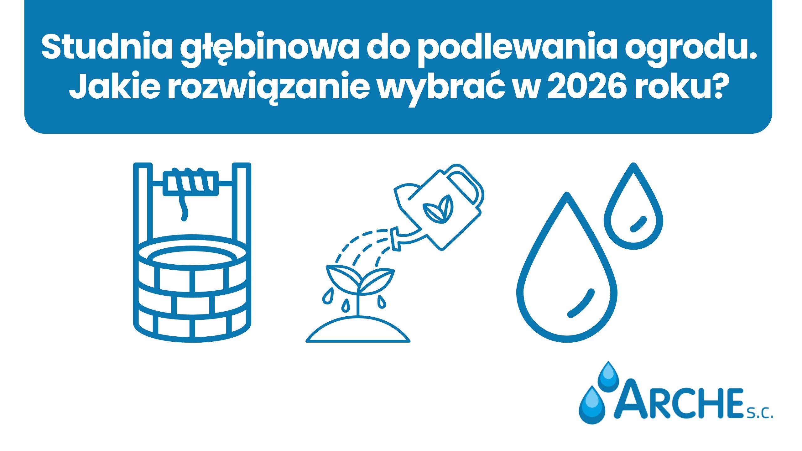 Studnia do podlewania ogrodu. Co wybrać w 2026 roku