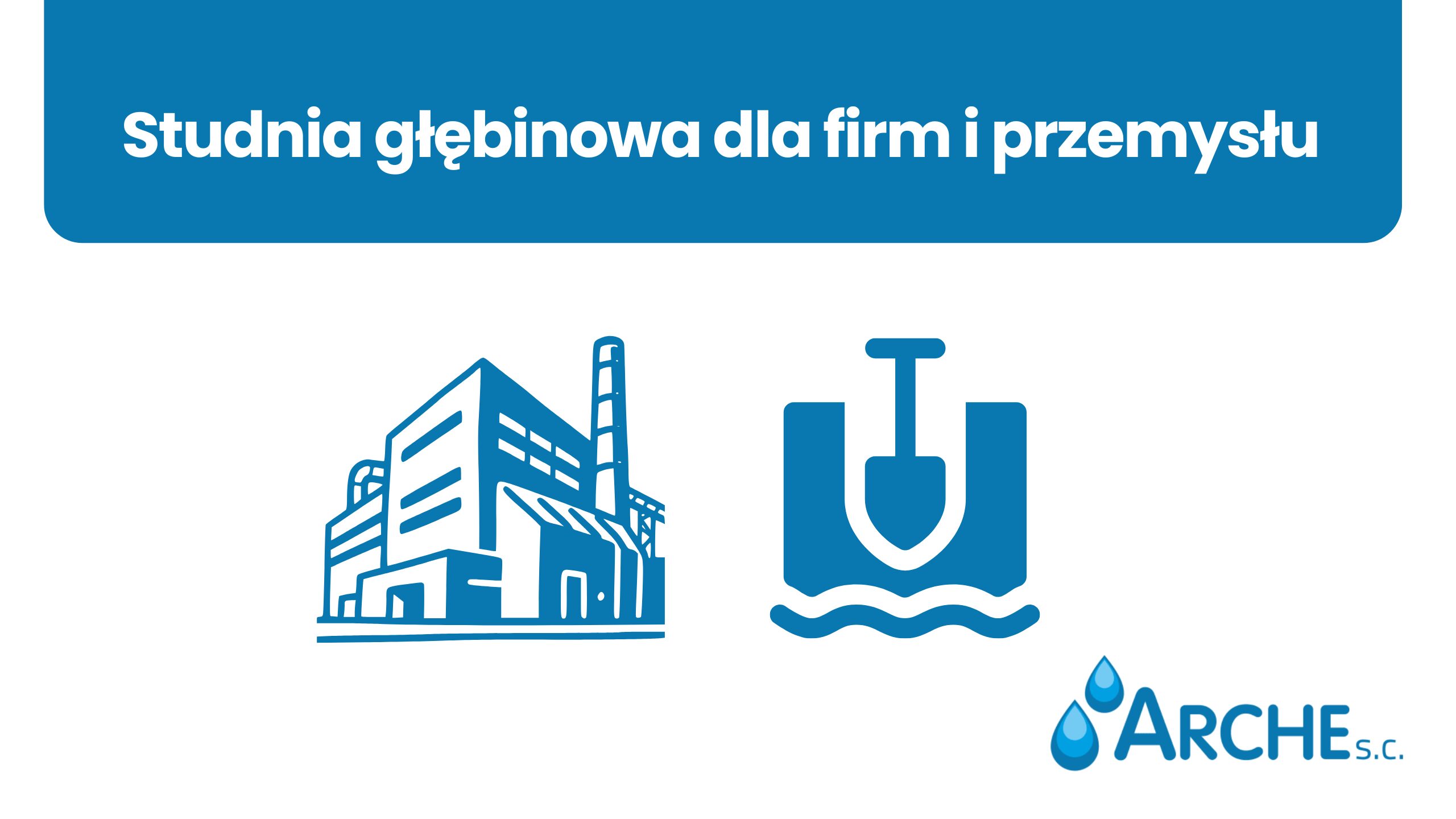 Studnia głębinowa dla firm i przemysłu