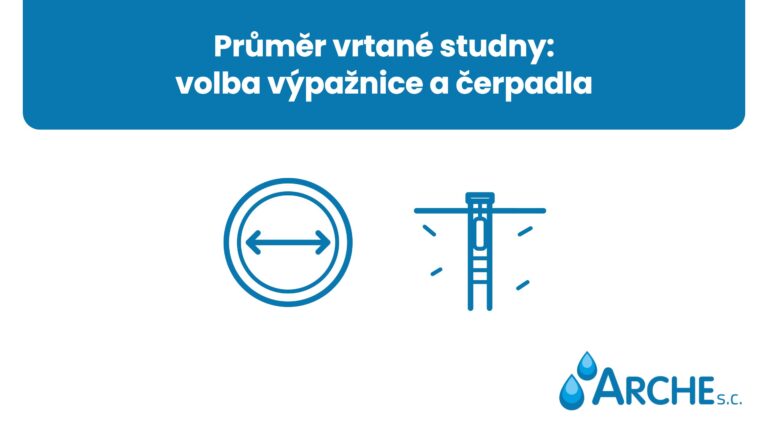 Průměr vrtané studny: volba výpažnice a čerpadla