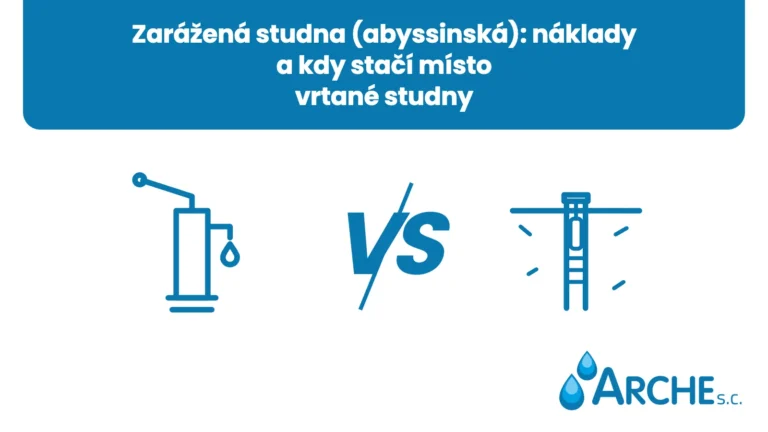 Zarážená studna (abyssinská): náklady a kdy stačí místo vrtané studny