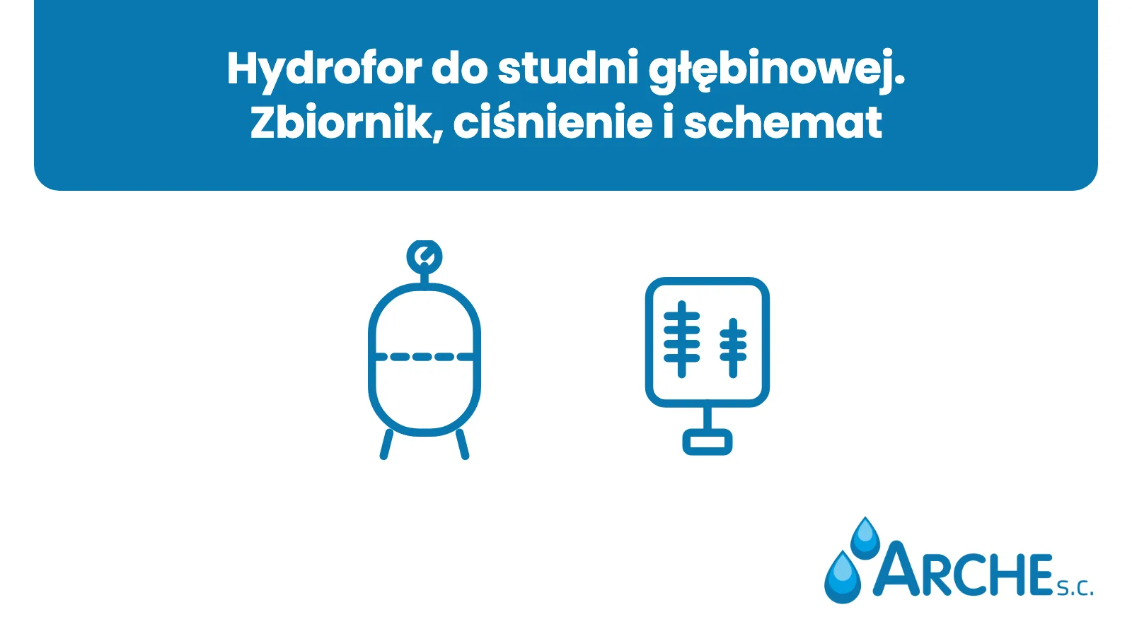 Studnia Głębinowa 16 Hydrofor do studni głębinowej. Zbiornik, ciśnienie i schemat