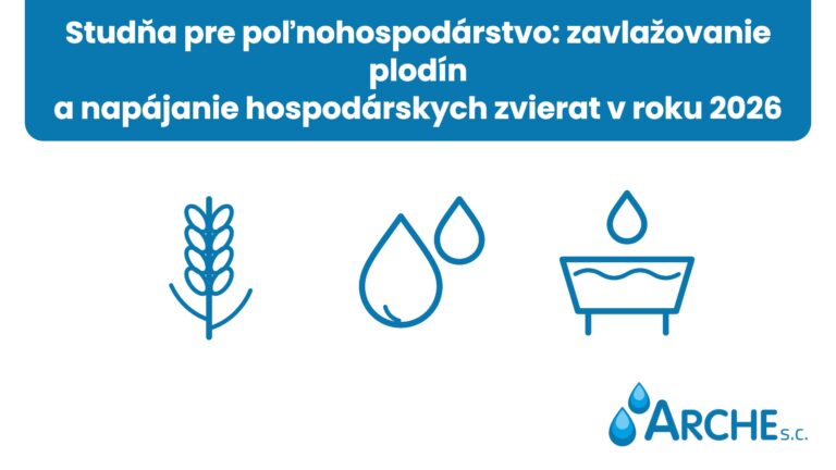 Studňa pre poľnohospodárstvo: zavlažovanie plodín a napájanie hospodárskych zvierat v roku 2026