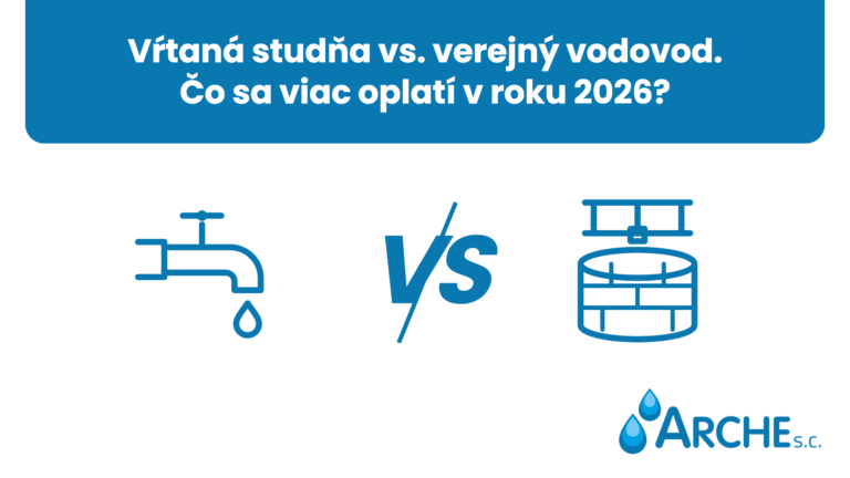 Vŕtaná studňa vs. verejný vodovod. Čo sa viac oplatí v roku 2026?