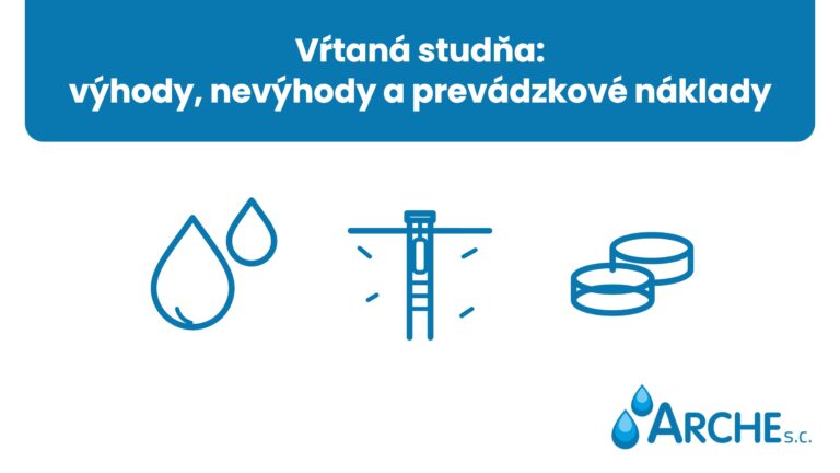 Vŕtaná studňa: výhody, nevýhody a prevádzkové náklady