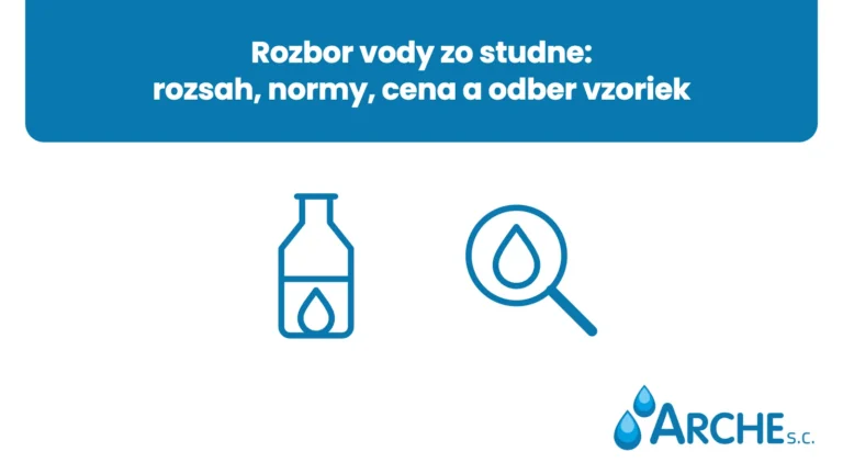 Rozbor vody zo studne: rozsah, normy, cena a odber vzoriek