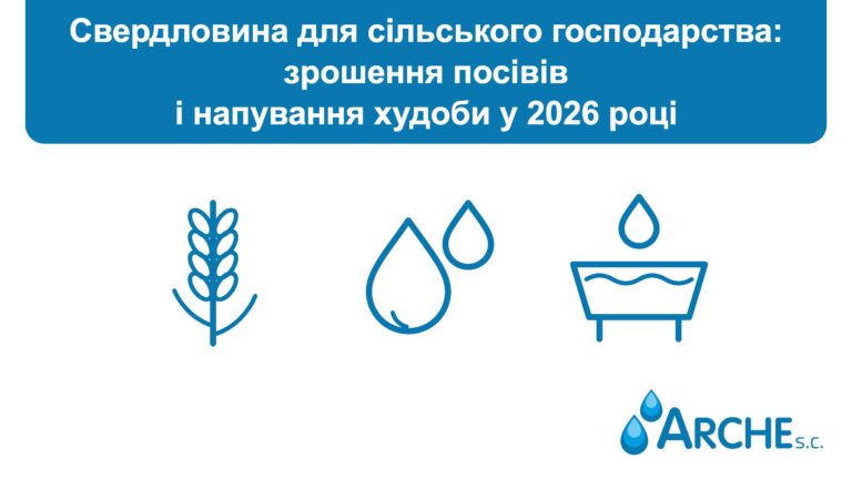 Свердловина для сільського господарства: зрошення посівів і напування худоби у 2026 році